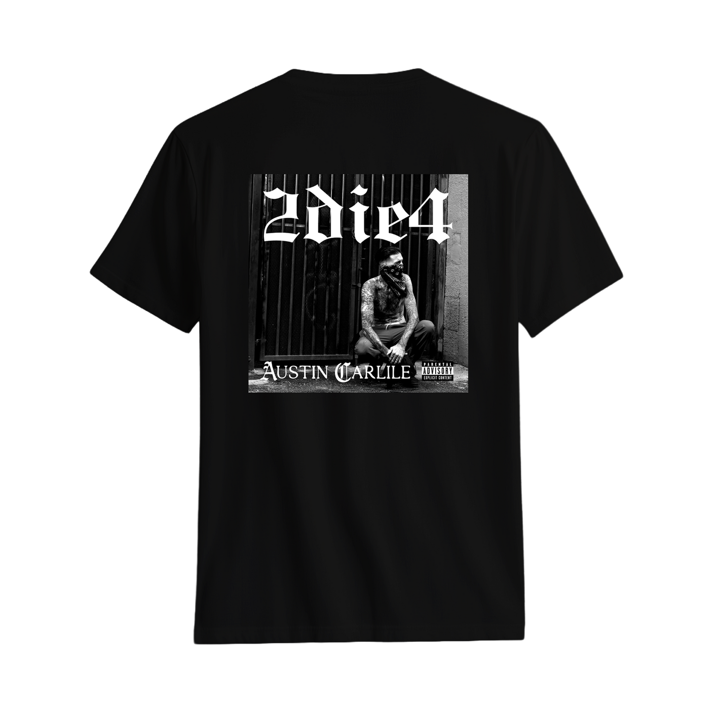 'Monogram' Black Tee