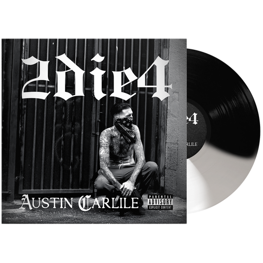 ‘2die4’ Vinyl (Black + Cloudy Clear + White Striped)